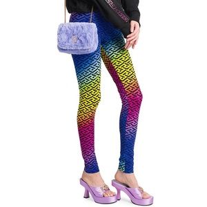 La Greca print Versace leggings